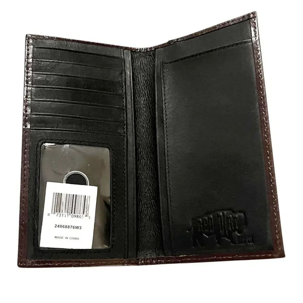 RED DIRT HAT COMPANY Men’s Brown Leather Wallet NEW FAST SHIPPING 3114-23